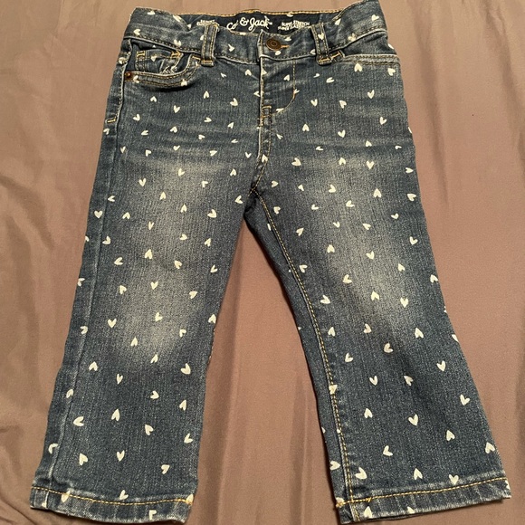 Cat & Jack Heart Spotted Toddler Jeans - 18 months - Picture 2 of 2